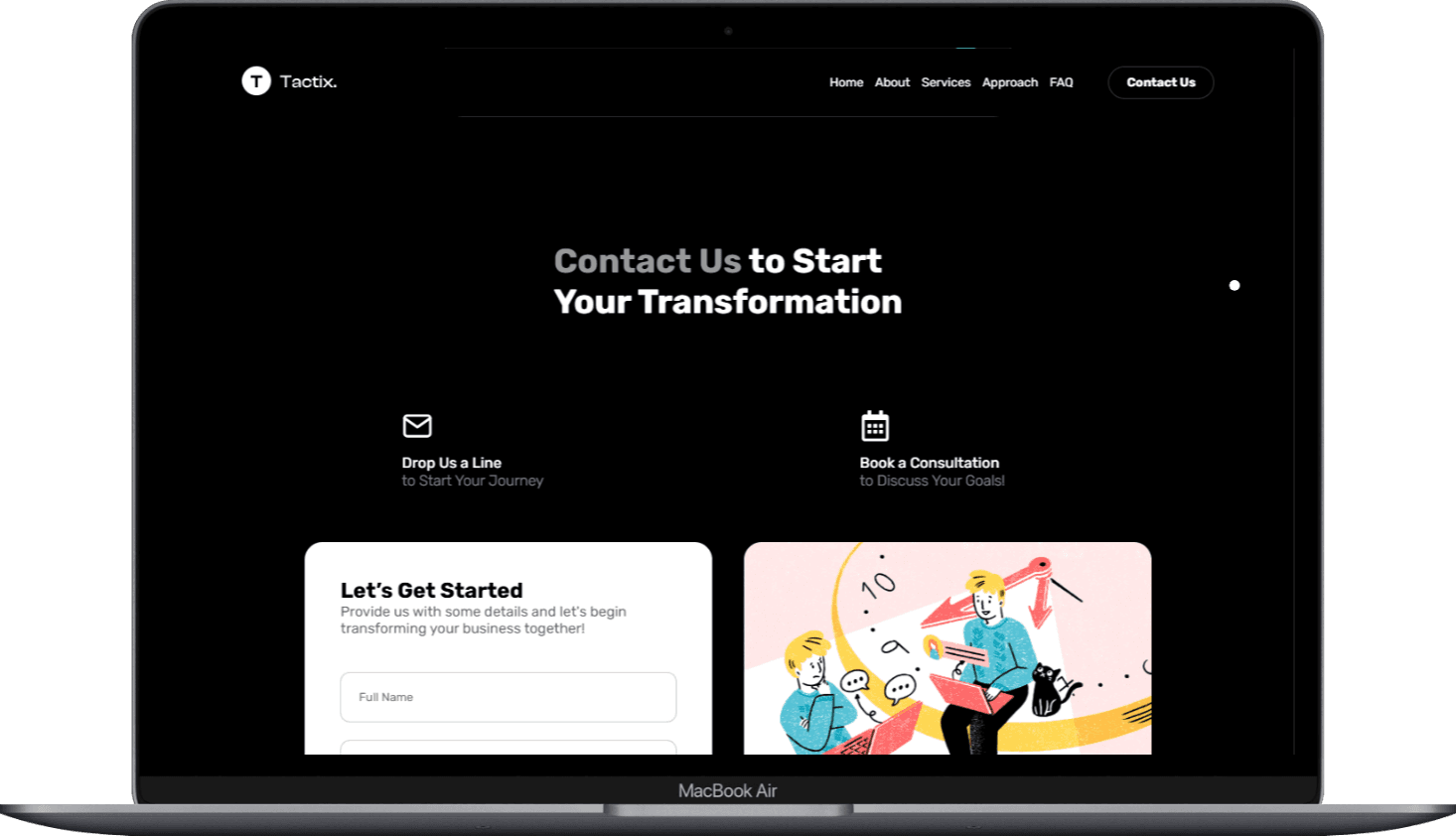 Tactix desktop view