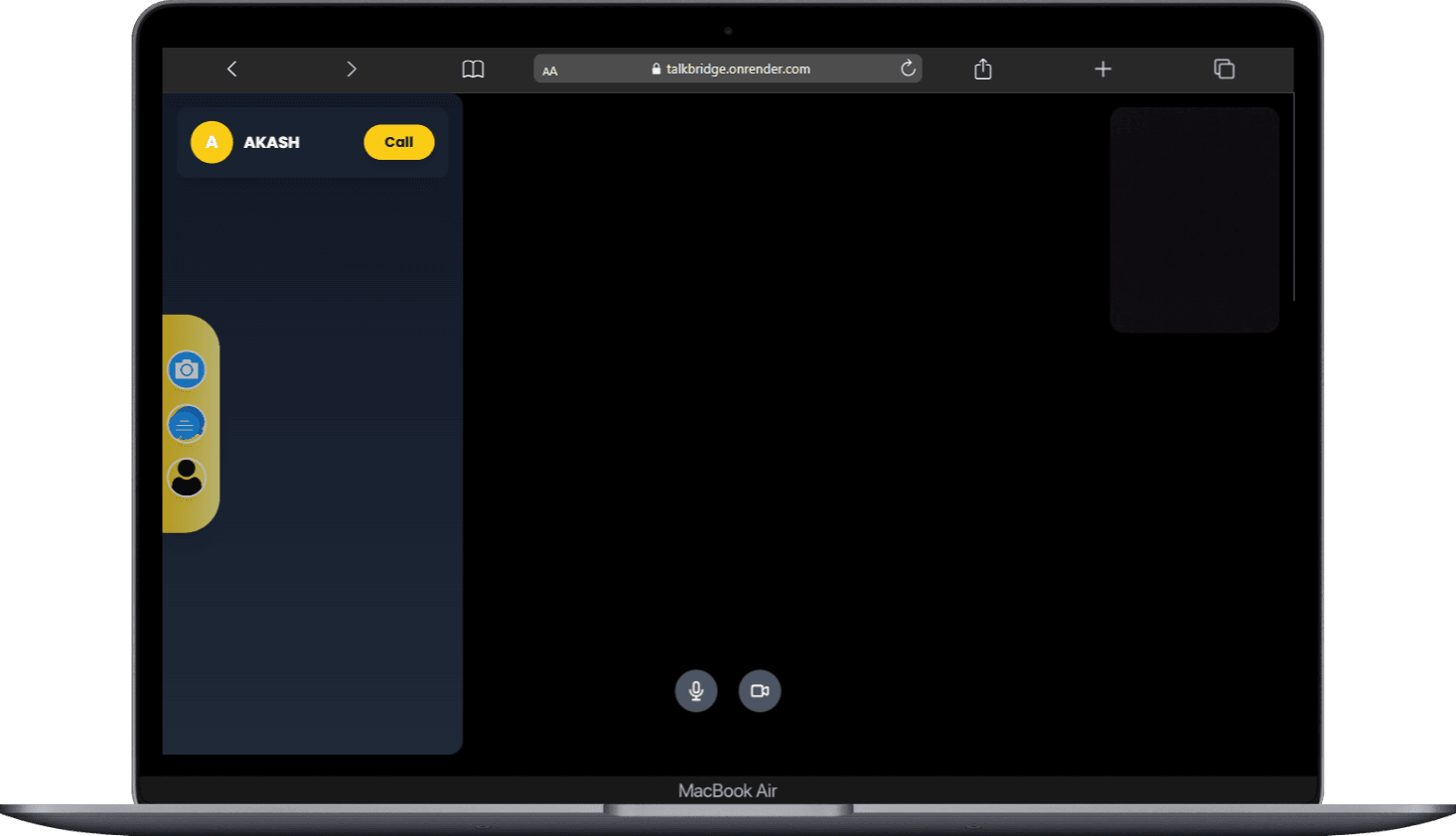 TalkBridge desktop view